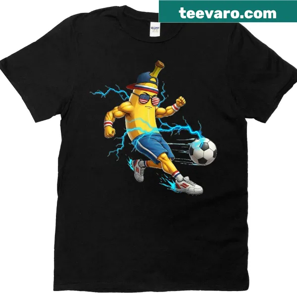 Funny soccer-themed youth t-shirt for sports fans.