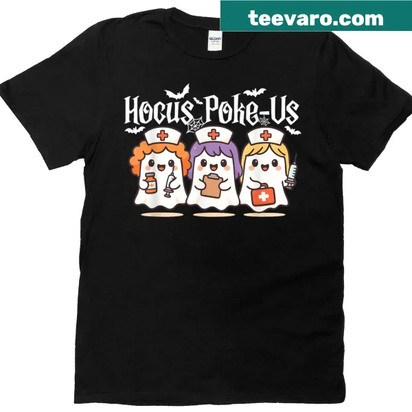 Funny Halloween design for nurses with spooky elements
