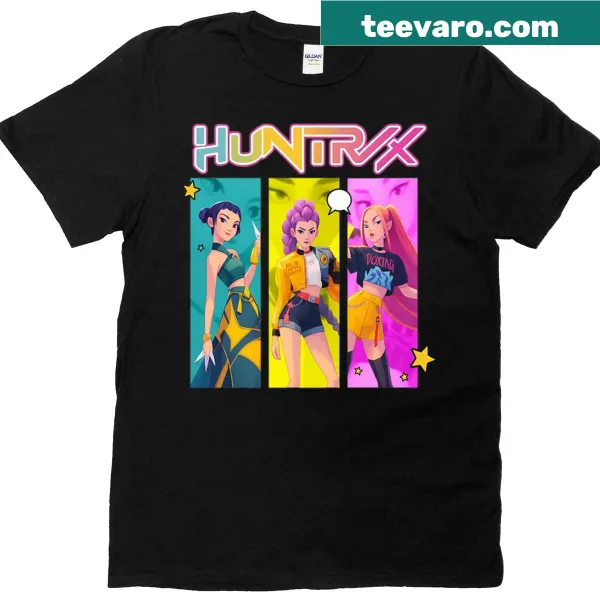 Fantasy illustration inspired by Huntrix Mir Rumi Z on T-shirt