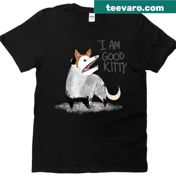 Cute cat illustration with the phrase I Am Good Kitty