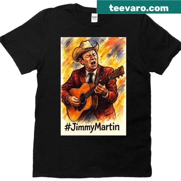 Tribute t-shirt featuring Jimmy Martin, bluegrass musician