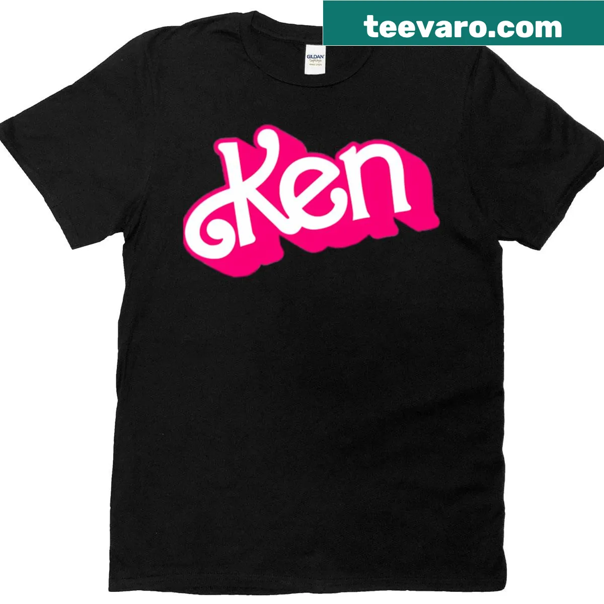 Minimalist Ken logo on a T-shirt — on a men's t-shirt