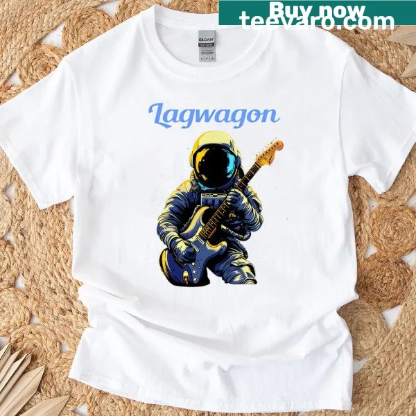 Humorous typography design celebrating musicians on a Lagwagon T-shirt.