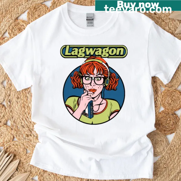 Vintage Lagwagon t-shirt with distressed graphics for punk fans