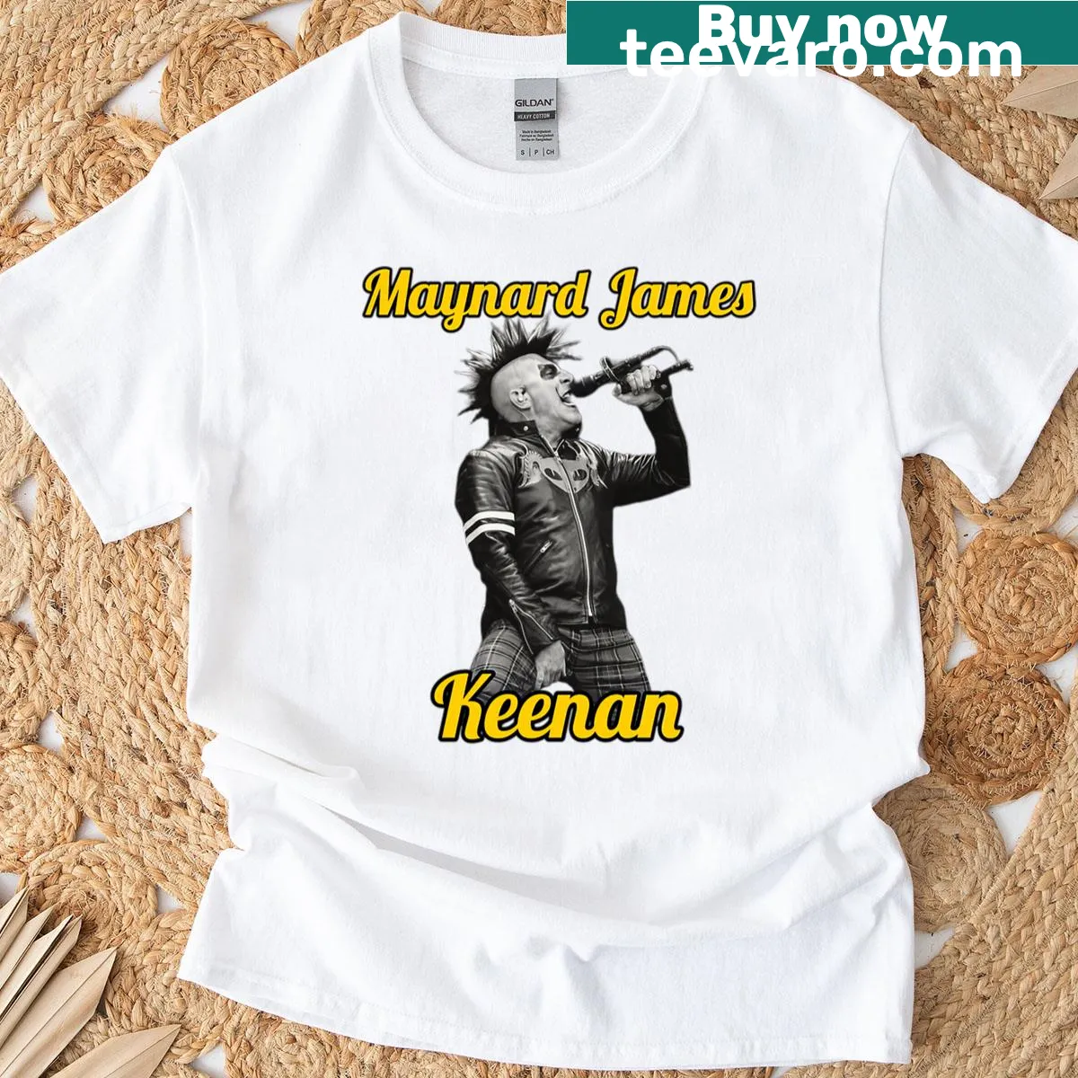 Commemorative t-shirt featuring Maynard James Keenan with the number 167 — on a men's t-shirt