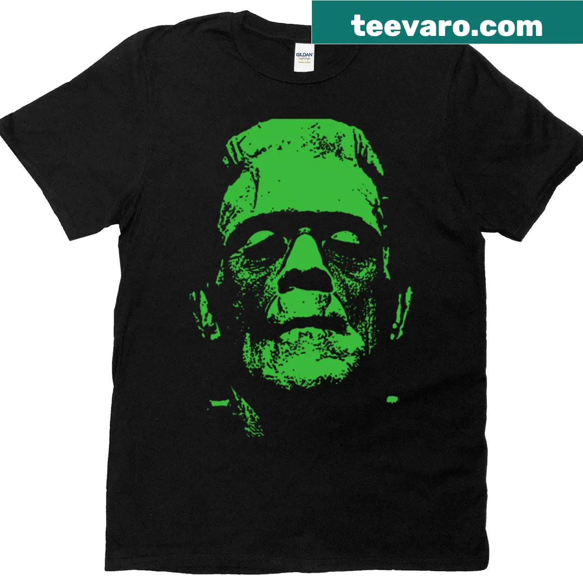Cartoon green monster design T-shirt for kids — on a men's t-shirt