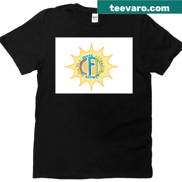 T-shirt with a yellow sun graphic promoting climate policy.