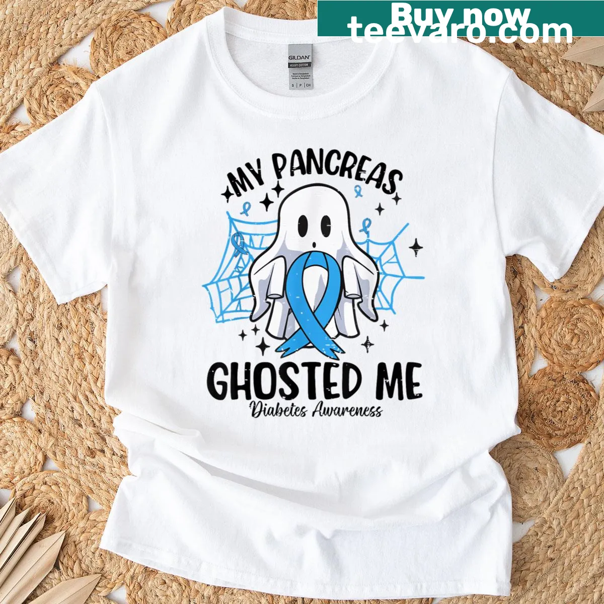 T-shirt with humorous text about Type 1 diabetes awareness — on a men's t-shirt