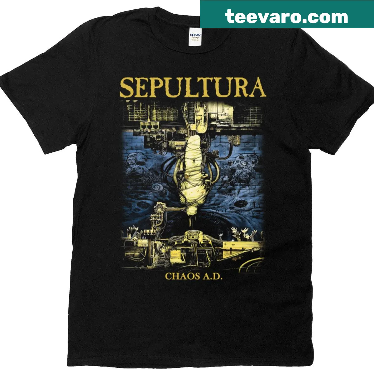 Vintage inspirational T-shirt with uplifting text — on a men's t-shirt