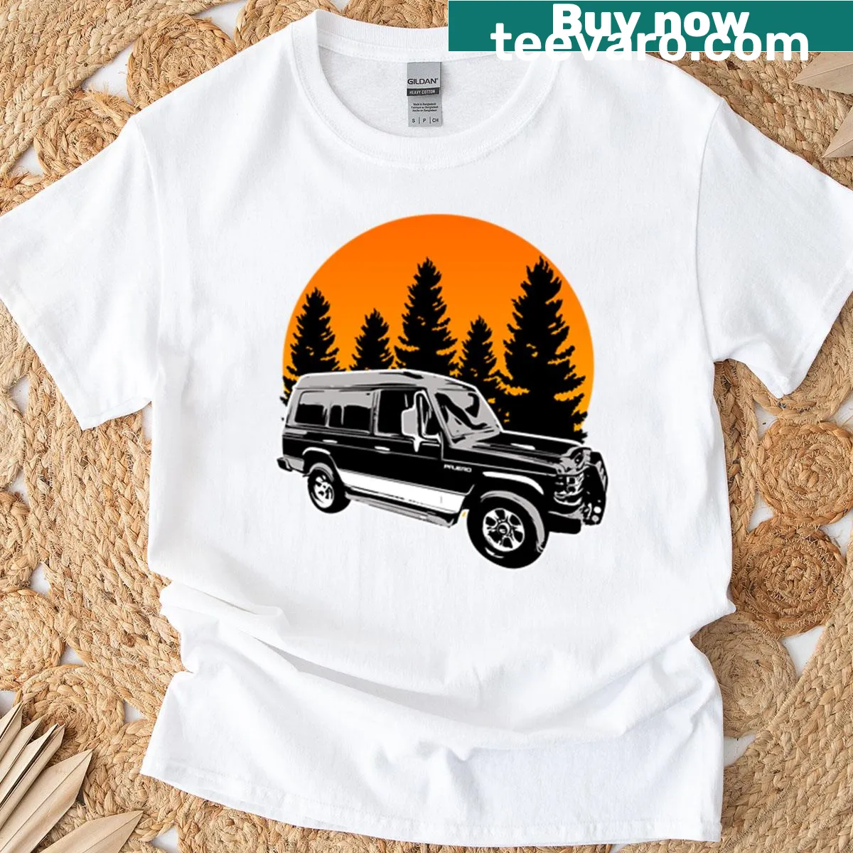 Pajero Built To Last graphic T-shirt — on a men's t-shirt