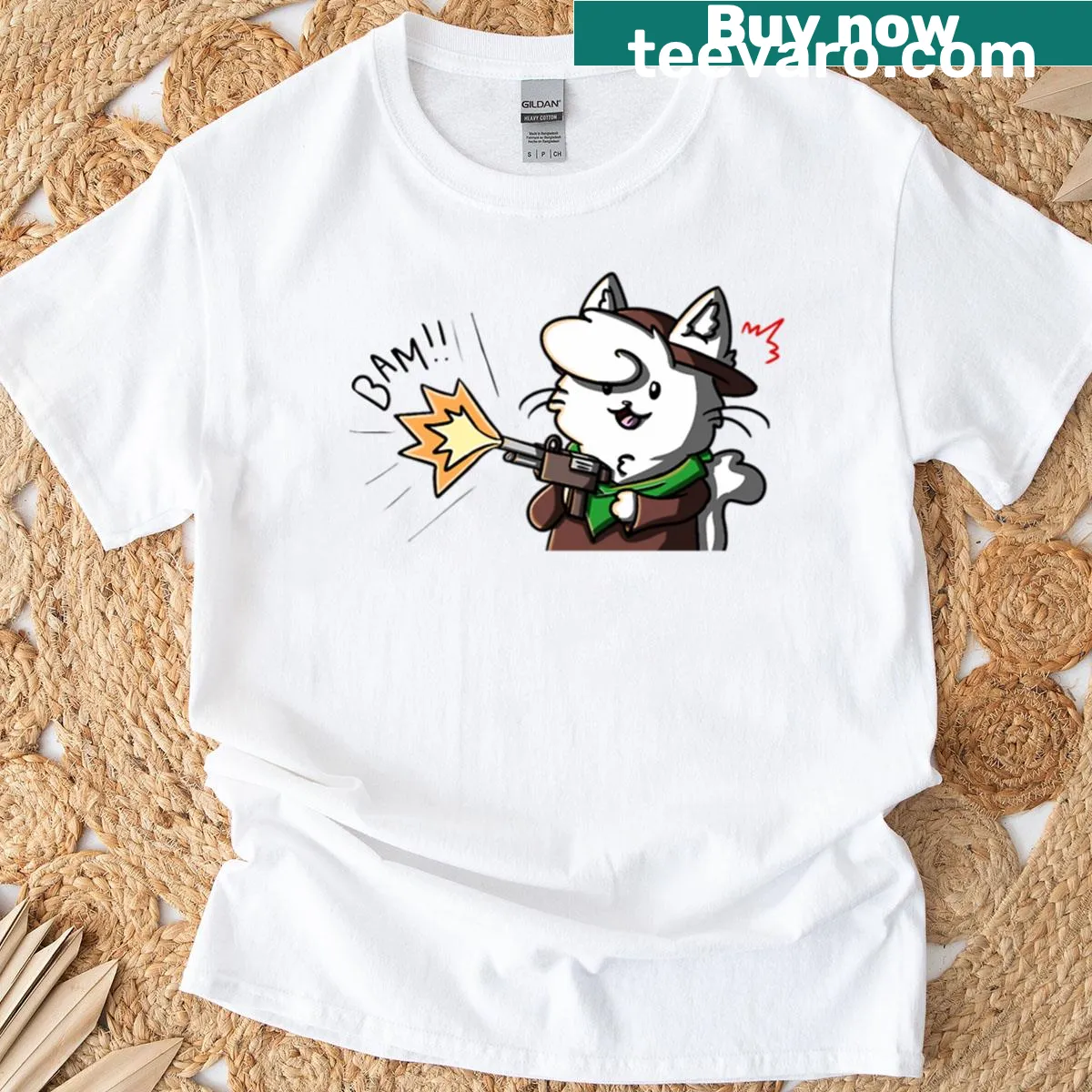 T-shirt featuring playful illustration of peppers — on a men's t-shirt