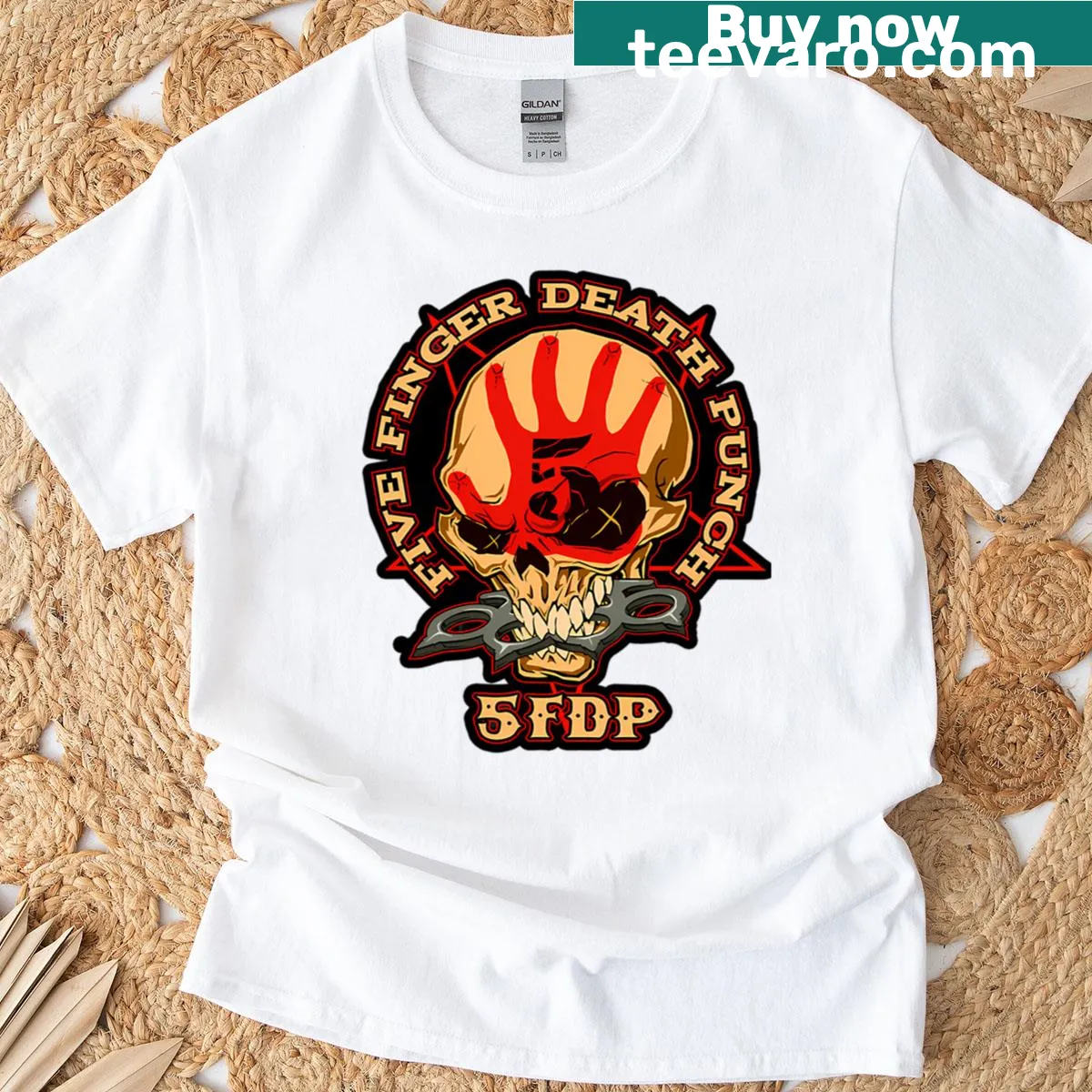 Psychedelic abstract T-shirt with creative graphics — on a men's t-shirt