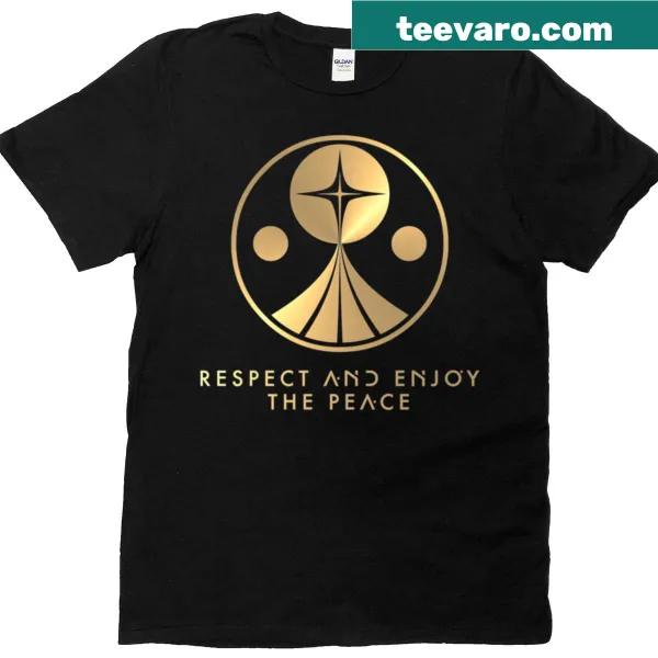 T-shirt with the phrase Respect And Enjoy The Peace