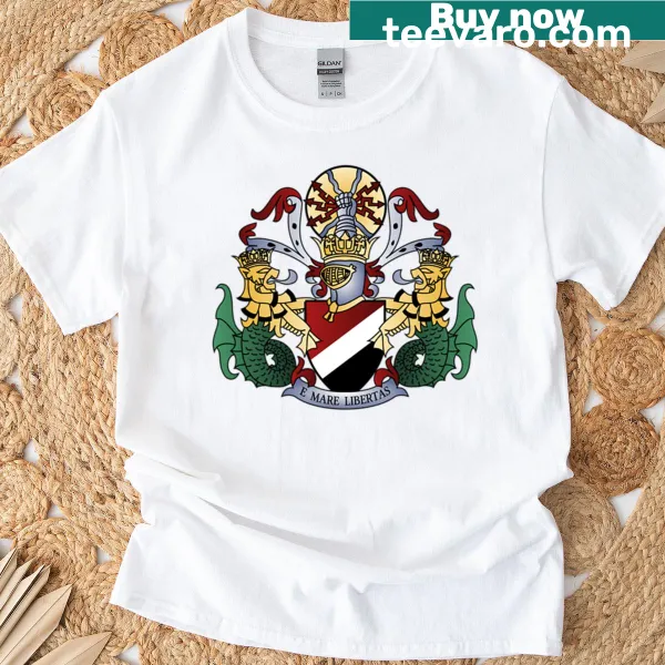 Bold Sealand coat of arms design on a comfortable t-shirt