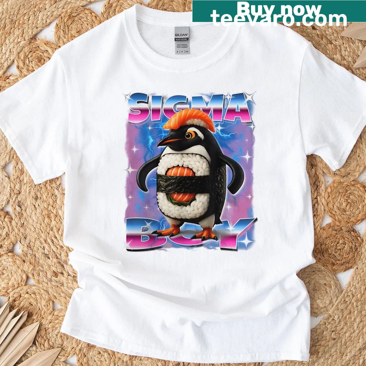 Playful text design saying Sigma Boy Italian Brain — on a men's t-shirt