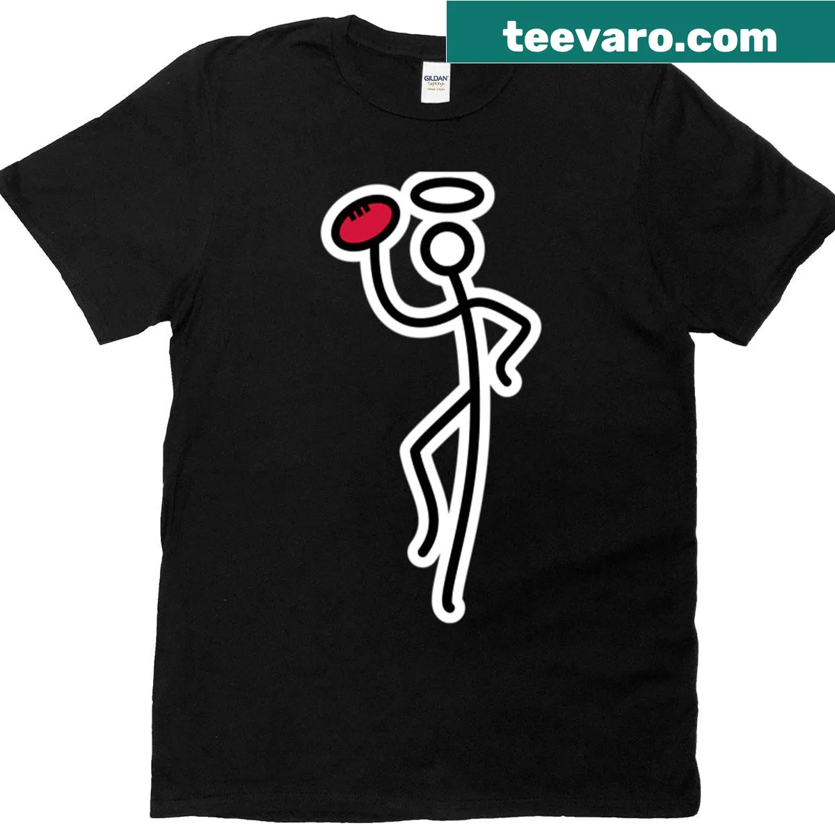Emblematic St Kilda design on T-shirt — on a men's t-shirt