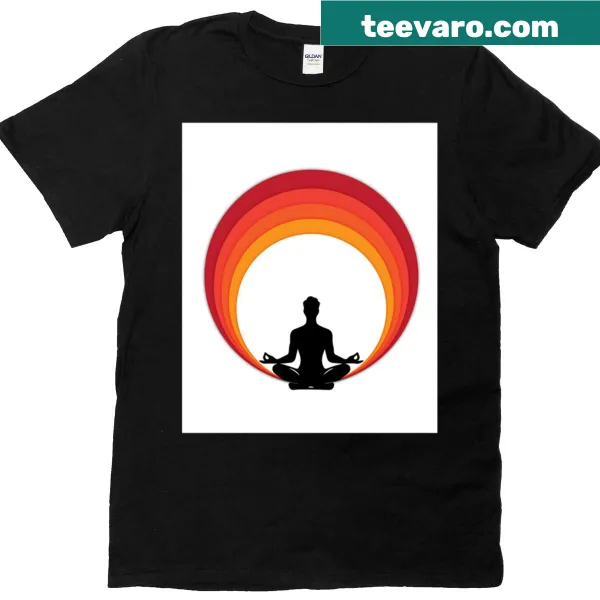 Silhouette of a person meditating against a sunset