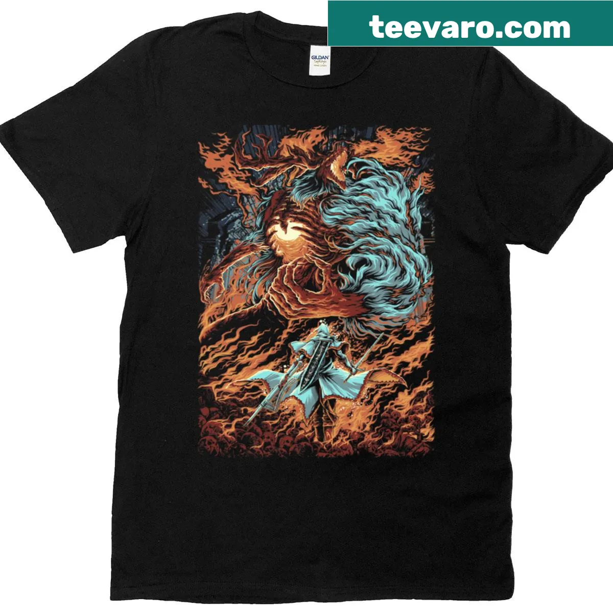 Graphic T-shirt symbolizing leadership and guidance — on a men's t-shirt