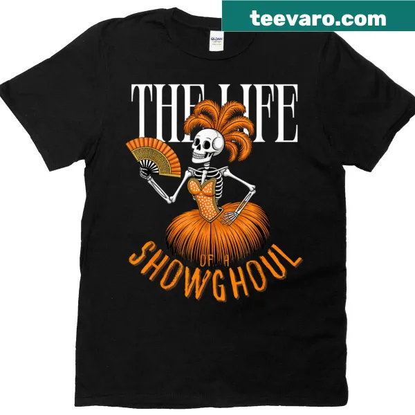 Funny skeleton graphic on Halloween T-shirt