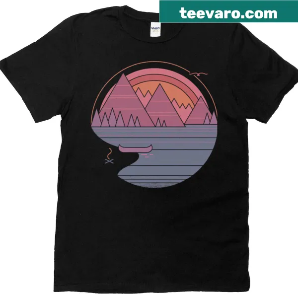 T-shirt featuring 'The Mountains Are Calling' text design