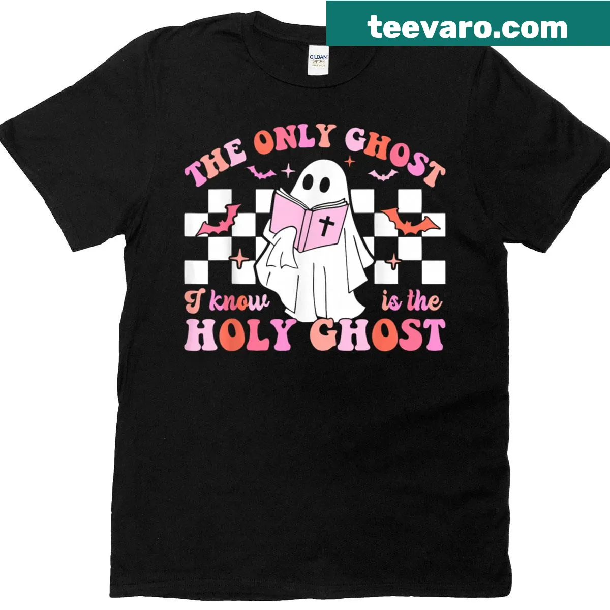 Christian Halloween t-shirt with the phrase about the Holy Ghost — on a men's t-shirt