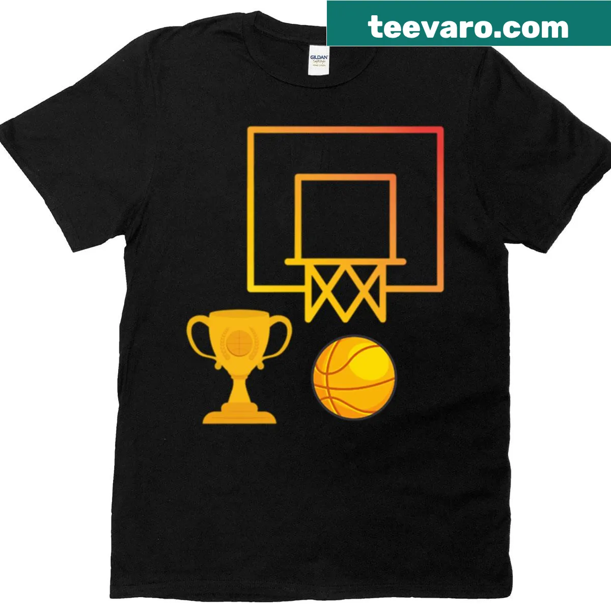 Text graphic T-shirt saying 'The Title Of Champions' — on a men's t-shirt