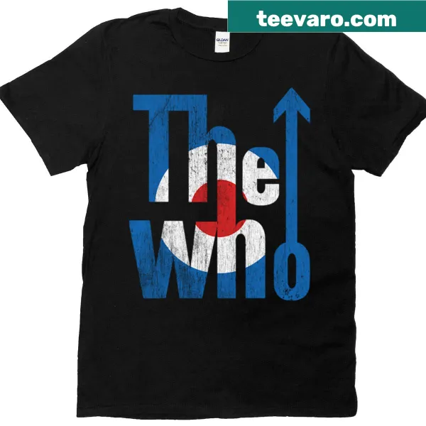 Vintage-style T-shirt celebrating the band The Who.