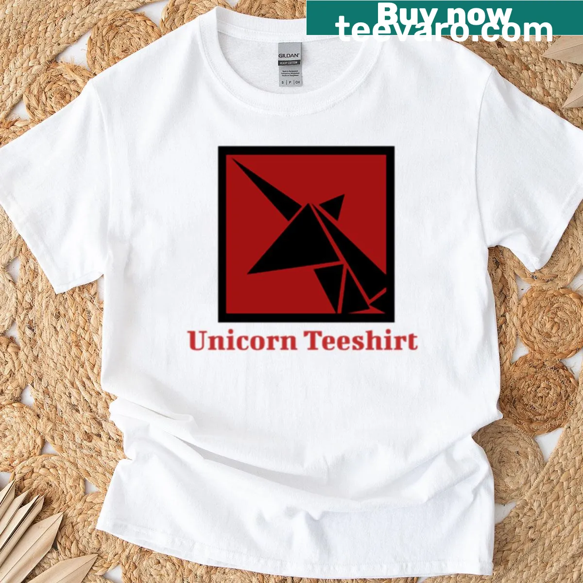 Minimalist T-shirt with 'Uc' logo design — on a men's t-shirt