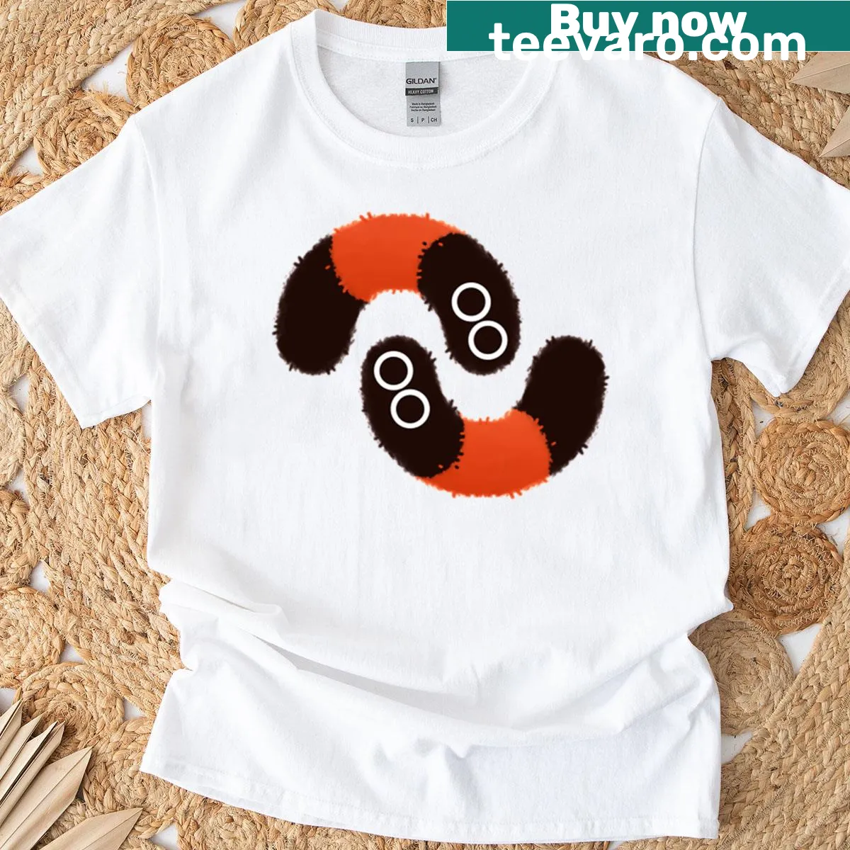 Illustration of Woolly Bears on a t-shirt — on a men's t-shirt