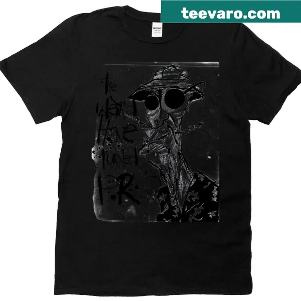 Bold graphic text on T-shirt saying 'The Weird Have Turned Pro.'