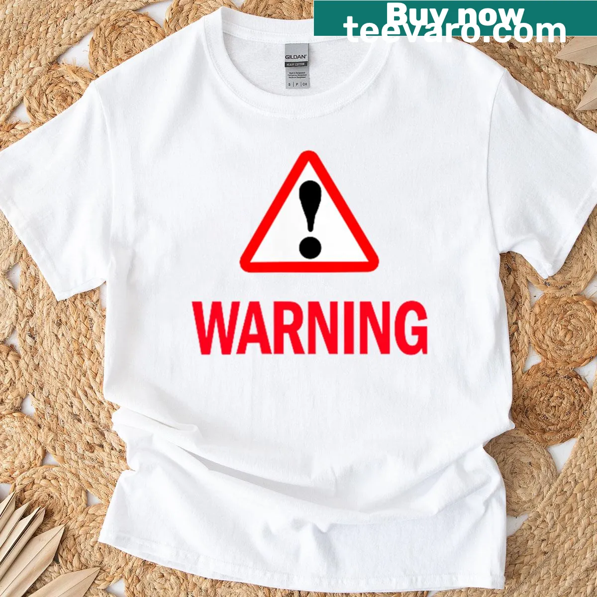 Warning graphic tee stating 'I'm Taken' with playful typography — on a men's t-shirt