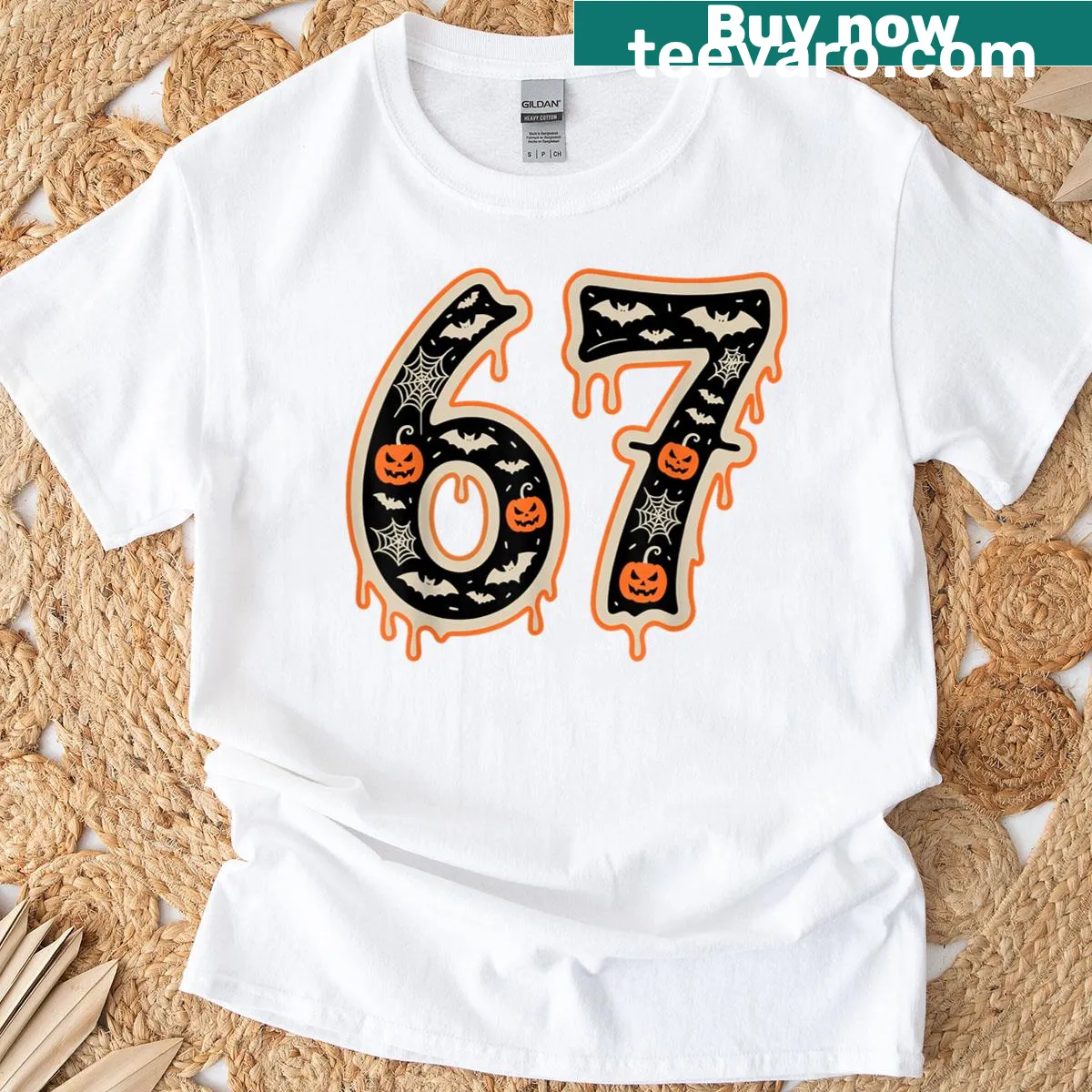 Funny Halloween-themed meme graphic on a kids' t-shirt — on a men's t-shirt