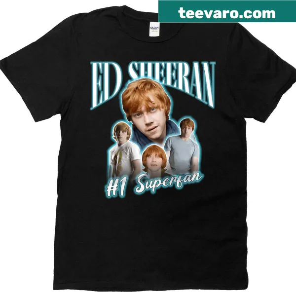 Typography shirt expressing love for Ed Sheeran