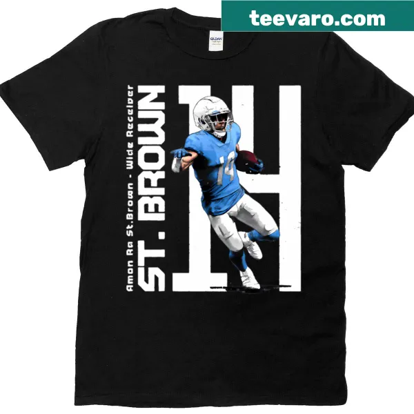 Amon Ra St. Brown graphic Detroit Lions T-shirt