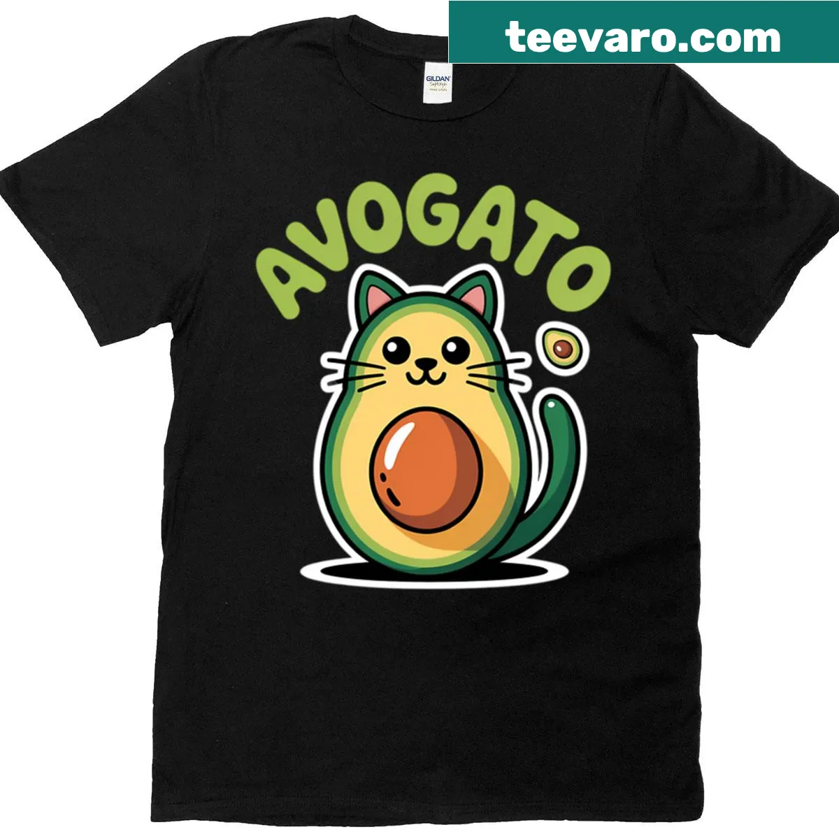 Cute cat in avocado for Cinco De Mayo celebration — on a men's t-shirt