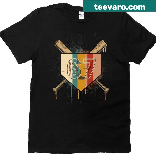 Illustrated baseball bat with ice cream on a birthday shirt