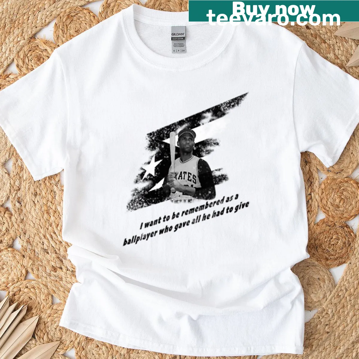 Puerto Rican Pride Baseball Quote T-shirt — on a men's t-shirt