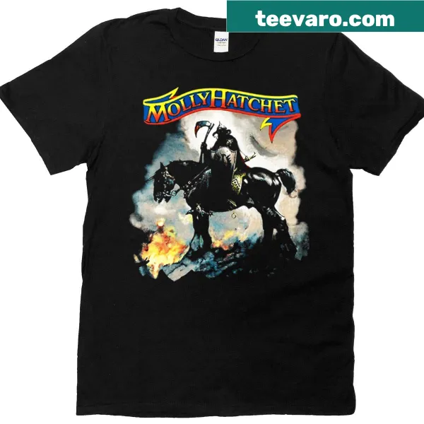 Vintage-style Molly Hatchet graphic T-shirt.
