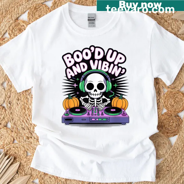 Funny Gen Z Halloween t-shirt with playful text design