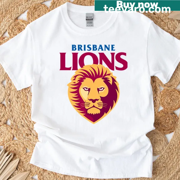 Brisbane Lions graphic T-shirt featuring the team logo