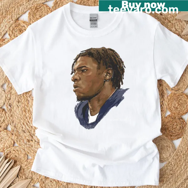 Cam Ward illustrated T-shirt for hockey fans