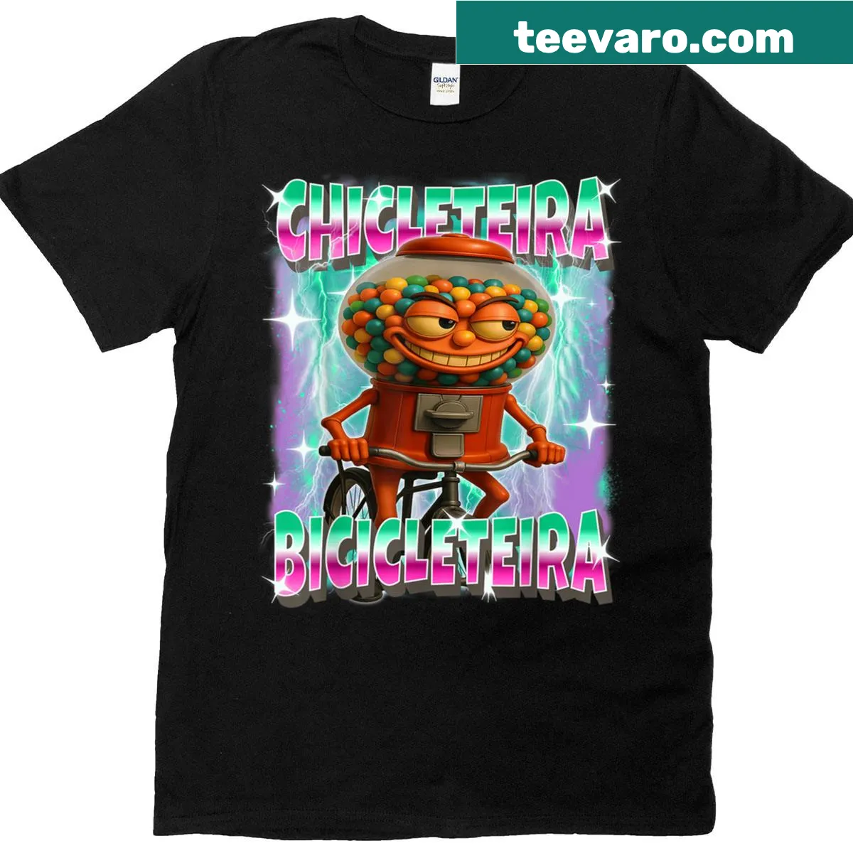 Funny t-shirt with playful typography about bicycles and Italian culture — on a men's t-shirt