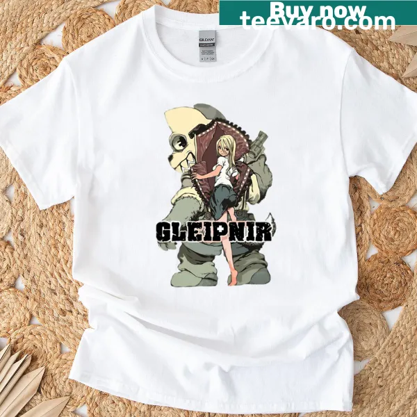 Illustrated Gleipnir fanart t-shirt featuring cute characters
