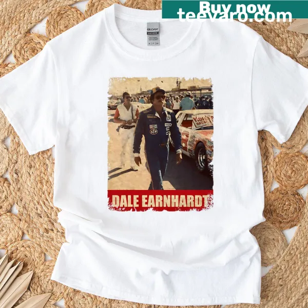 Dale Earnhardt sport tribute t-shirt featuring bold typography