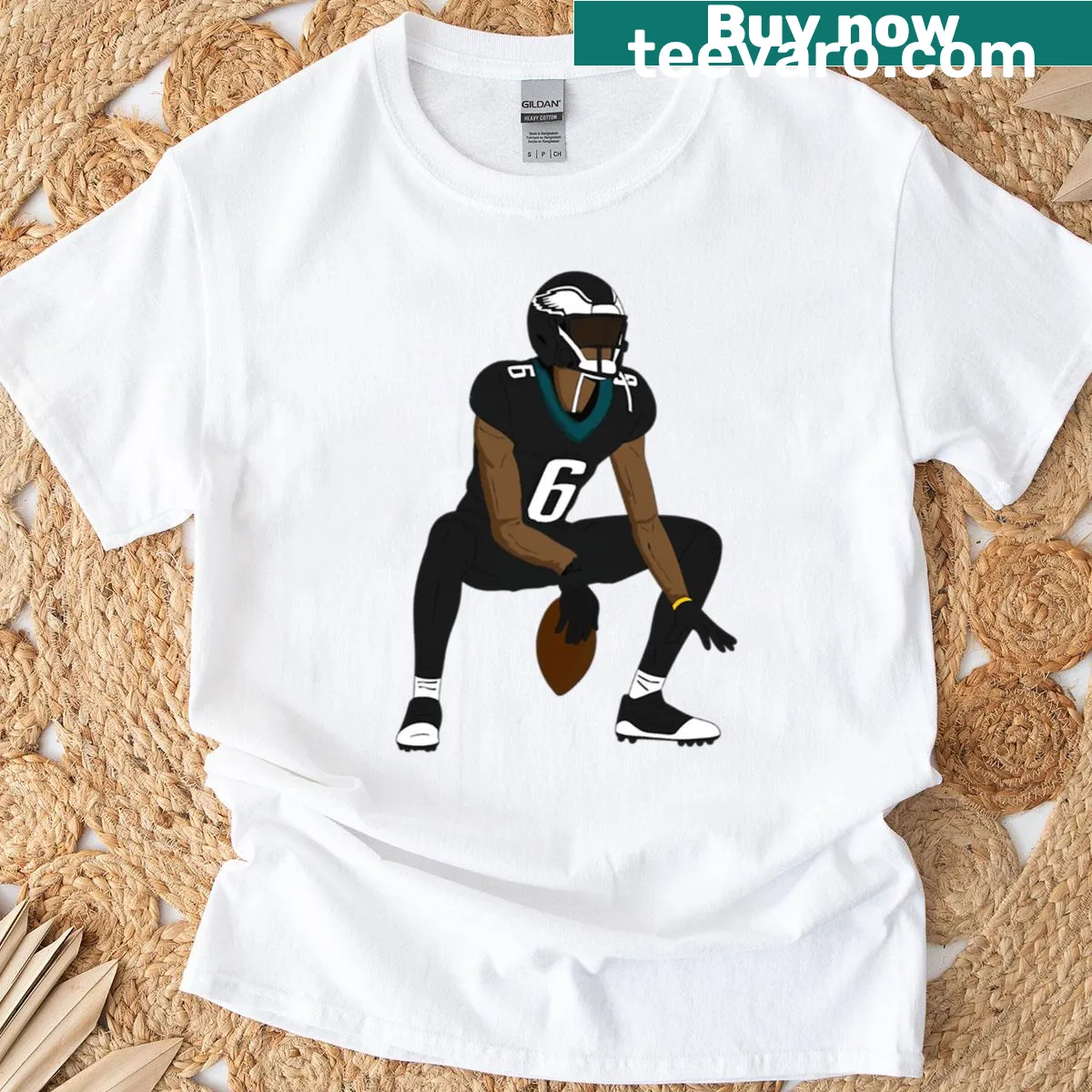 Design celebrating Devonta Smith on a T-shirt — on a men's t-shirt