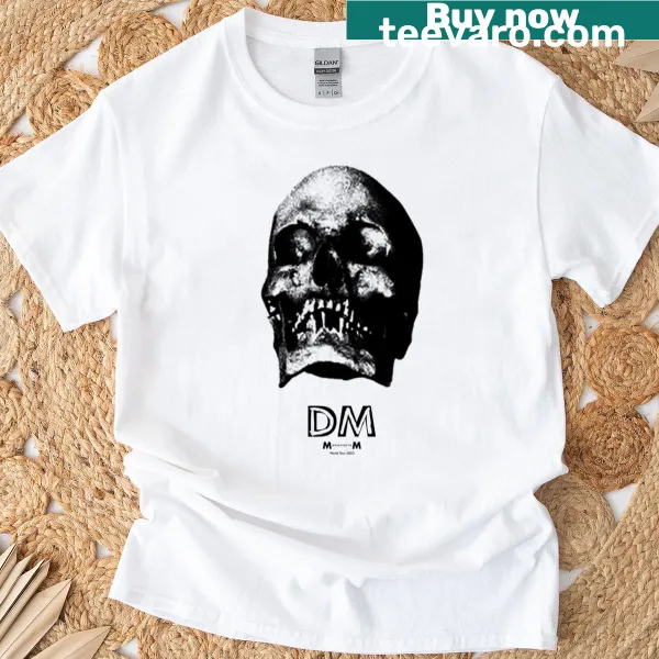 Bold typography graphic on Dm Memento Mori T-shirt