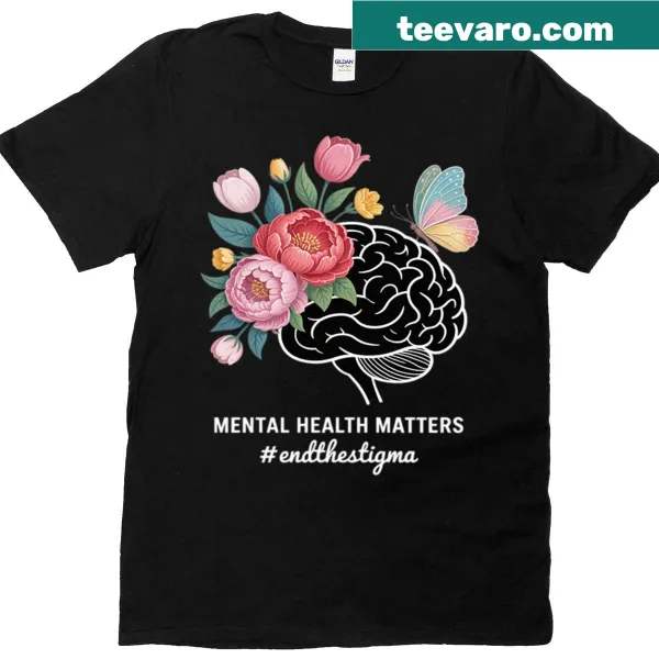 T-shirt promoting mental health awareness and support
