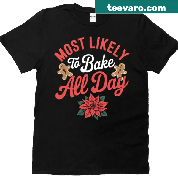 Cute baking-themed graphic t-shirt for moms