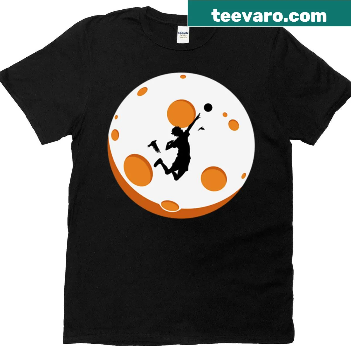 T-shirt featuring motivational text inspired by Haikyuu with an athletic theme — on a men's t-shirt