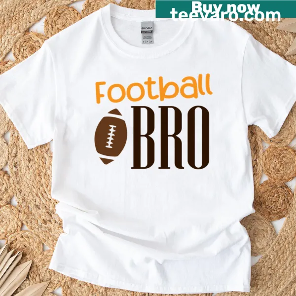 Football Bro t-shirt with bold text that showcases football fandom